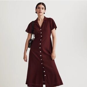 white christmas dresses Velvet by Graham & Spencer Lima Long Sleeve Midi Dress main image 0